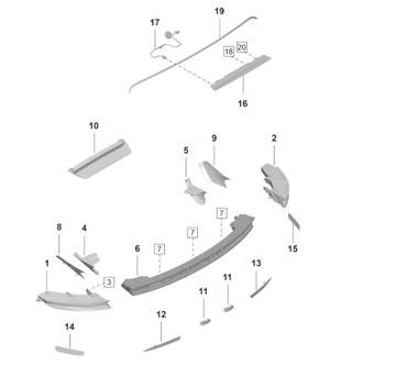 PORSCHE OE 9J1945081P SVĚTLO ZADNÍ