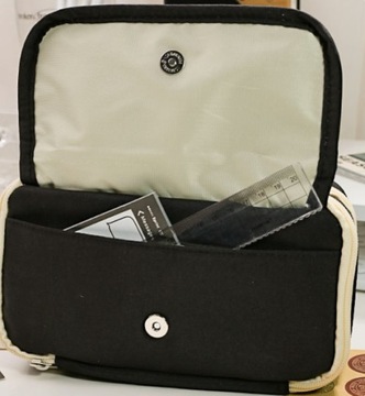 ШКОЛЬНАЯ СУМКА-ОРГАНИЗАТОР ДЛЯ мелков, С ДВУМЯ ОТДЕЛЕНИЯМИ, РАСШИРЯЕМАЯ, ЧЕРНАЯ