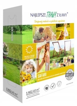 TRAWA Z IŁAWY SAFARI 1 KG NA TERENY SUCHE