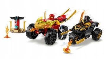 LEGO NINJAGO АВТОМОБИЛЬНО-МОТОЦИКЛОВАЯ БИТВА КАЯ И РАС 71789