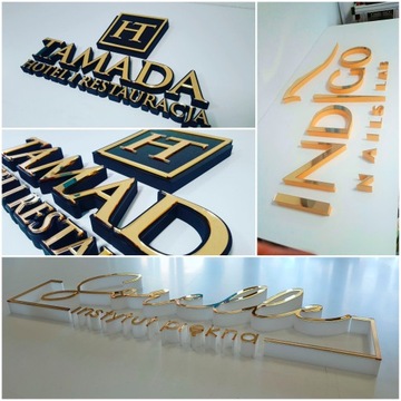 3D логотип-буквы-надпись на стене PLEXI styrodur