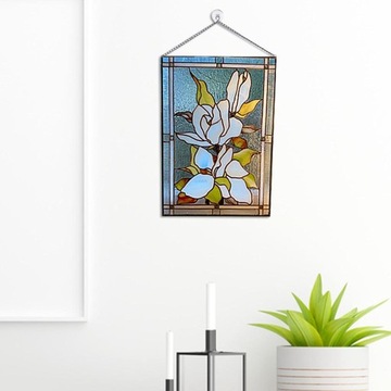Witraże, Panel okienny witrażowy, Wspaniała Magnolia