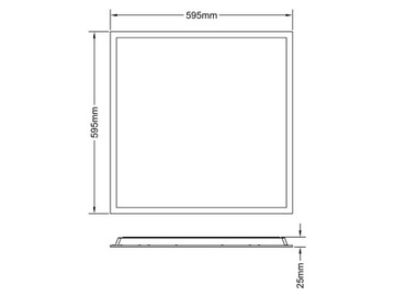 Светодиодная панель встраиваемая потолочная лампа 60x60 30W 4000K 160lm/W кассетный светильник