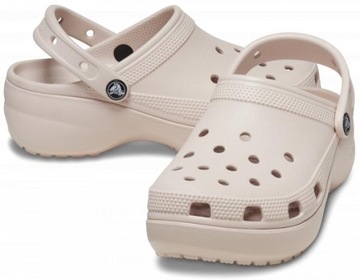 Damskie Buty Chodaki Klapki Crocs Platforma 206750 Clog 38-39