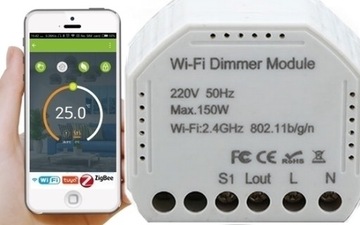 ŚCIEMNIACZ REGULATOR ŚWIATŁA TUYA WiFi DOPUSZKOWY