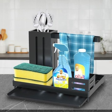 ОРГАНАЙЗЕР ПОДСТАВКА КУХОННАЯ ГУБКА ДЕРЖАТЕЛЬ ДЛЯ МОЙКИ ГУБКА КОНТЕЙНЕР 3-В-1