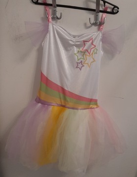 Przebranie jednorożec unicorn tęczowa sukienka S/M