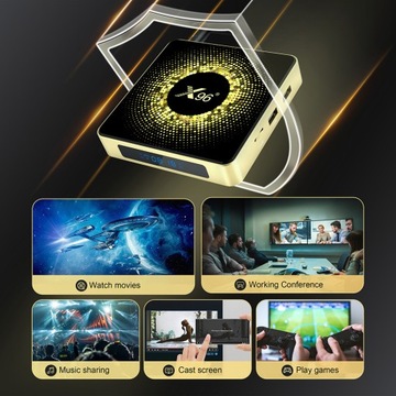 ТВ-бокс X96 X10 Amlogic S928X с поддержкой 8K USB3.0 Wifi6 BT5.2