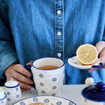 Керамическая ПОДСТАВКА НА СТОЛИК для кружки-КУВШИНА