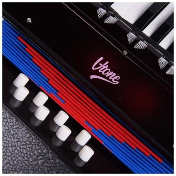 V-TONE ZENEK BK ЧЕРНЫЙ АККОРДЕОН ДЛЯ ДЕТЕЙ, УЧАЩИХСЯ ИГРАТЬ НА ЗАБАВНОМ ИНСТРУМЕНТЕ