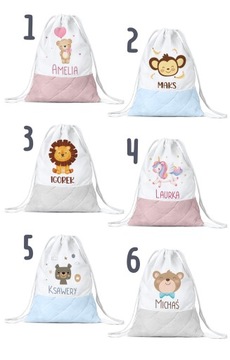 РЮКЗАК СУМКА ДЛЯ ДЕТЕЙ, СУМКА С ИМЕНЕМ ДЛЯ ДЕТСКОГО САДА, МЕДСЕСТРА С ПЕТЛЕЙ