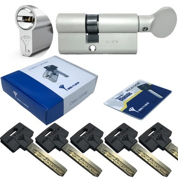 WKŁADKA Z GAŁKĄ MUL T LOCK CLASSIC G40/27 NIKIEL