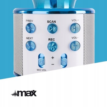 Микрофон с караоке Bt Mp3 Blue Dinger