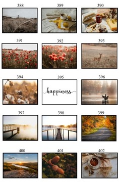 ПОСТЕР 40х50 ОСЕНЬ подборка из 100 ОБРАЗОВ eviero природа осенние пейзажи