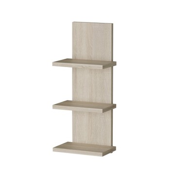 Półka wisząca panel ścienna 3 półki mocowanie niewidoczne 60 cm dąb sonoma
