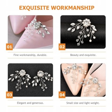 3 пары женских свадебных зажимов для обуви для девочек