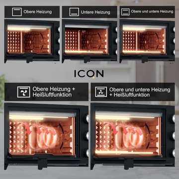 Мини электрическая духовка ICQN M2051R02N 20 л 1500 Вт