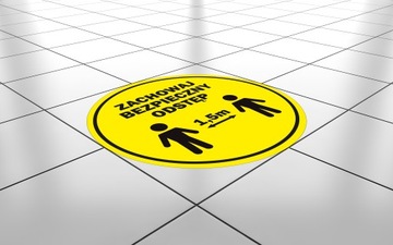 НАПОЛЬНАЯ НАКЛЕЙКА 40см СОХРАНЯЙТЕ ПРОСТРАНСТВО