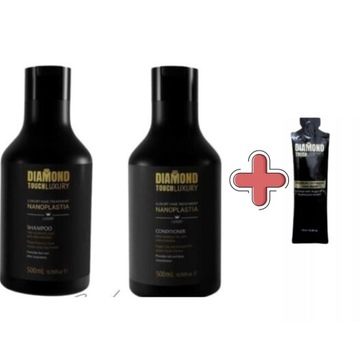 Diamond Touch SZAMPON ODŻYWKA PO NANOPLASTII 2X300 +gratis
