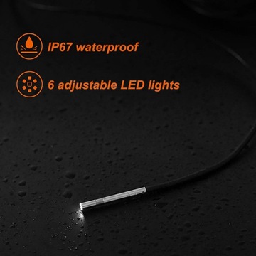 Беспроводная эндоскопическая камера, трубопроводный эндоскоп Wi-Fi диаметром 3,9 мм