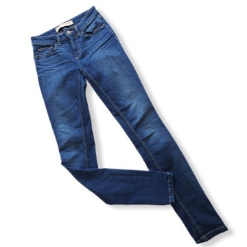 Marc Jackobs LOU Skinny granatowe spodnie jeansowe rurki XS R.24
