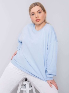 Gładka WYGODNA BLUZKA DAMSKA Plus Size - 2XL