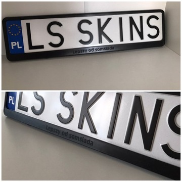 РАМКА ДЛЯ НОМЕРНОГО ЗНАКА ПО СВОЕЙ ИНСТРУКЦИИ