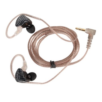 kz zst мониторные наушники-вкладыши с угловым штекером 3,5 мм, шумоподавление 1ba 1