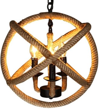 LAMPA SUFITOWA PLAFON ŻYRANDOL EDISON BOHO LED