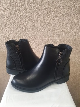 МАТОВЫЕ ЧЕРНЫЕ БОТИНКИ МУЛАНКА размер 39
