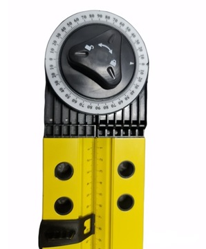 СТРОИТЕЛЬНЫЙ ПРОТРАКЛЯТОР 3в1 УГОЛ УРОВНЯ КОМПАС ПРАВАЯ СТОРОНА + КАРАНДАШ 270° 2x5