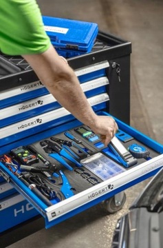 ИНСТРУМЕНТАЛЬНЫЙ ШКАФ PRO стальная тележка для мастерской HT7G049 с 7 ящиками HOEGERT