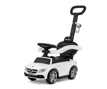 Толкатель Ride-on с ручкой 2в1 MERCEDES-AMG C63 White Milly Mally