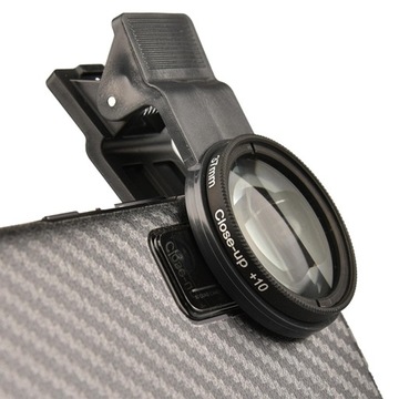 Zestaw filtrów do makrofotografii 37 mm, +1,+2,+4,+10 Filtr obiektywu makro Uniwersalny klips