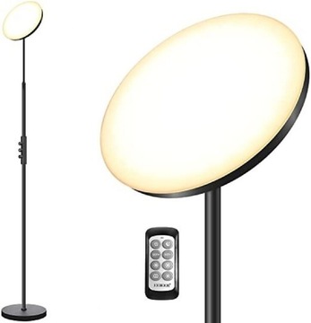 LAMPA PODŁOGOWA LED CZARNA 30W 3000 LM