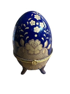 Porcelana jajko kobaltowe