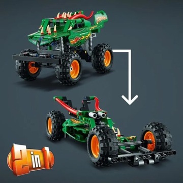 LEGO Technic Monster Jam Dragon PullBack привод 2 в 1