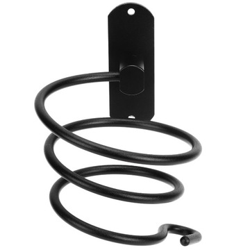 ВЕШКА ДЛЯ ФЕН ПРОЧНЫЙ МЕТАЛЛИЧЕСКИЙ НАСТЕННЫЙ КРОНШТЕЙН ЧЕРНЫЙ ТВЕРДЫЙ