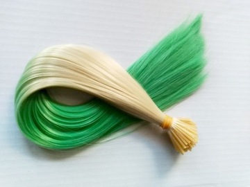 ПРЯДКИ ДЛЯ ВОЛОС ЦВЕТ ОМБРЕ, КОЛЬЦА, 10 ШТ.