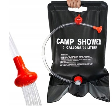 ТУРИСТИЧЕСКИЙ СОЛНЕЧНЫЙ ПОЛЕ ДУШ 20 Л ПОРТАТИВНЫЙ ЧЕРНЫЙ