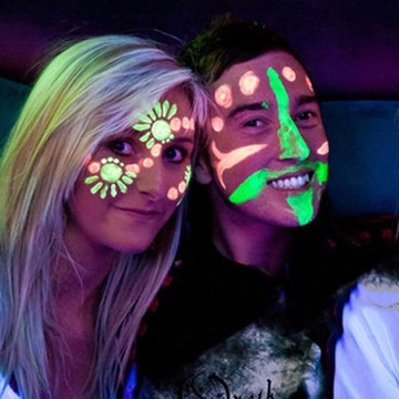 świecąca farba fluorescencyjna tulipan żółty