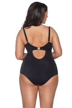 AVA SWIMWEAR STRÓJ KĄPIELOWY SKJ 58 BLACK JEDNOCZĘŚCIOWY - BLACK, 65H