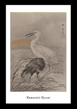 Kopia drzeworytu Kawanabe Kyosai