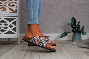 ТАПОЧКИ ЖЕНСКИЕ ПРОФИЛИРОВАННЫЕ ТАПОЧКИ С БАНТОМ