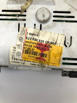 PŘÍSTROJOVÁ DESKA BUDÍK 5Z0920820QX SUZUKI