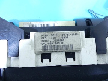 KONZOLA PANEL VENTILACE SKODA FABIA I 6Y0820045B
