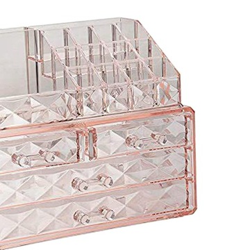 Настольные органайзеры с выдвижными ящиками.Полка для хранения косметики.