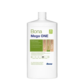BONA MEGA ONE - PROFESJONALNY LAKIER DO PODŁÓG DREWNIANYCH - PÓŁMAT - 1L