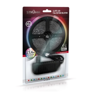 Taśma LED 90 RGB 3m 1080lm 21,6W 03030 IDEUS