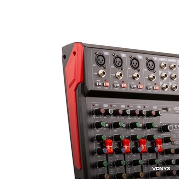 Mikser audio 8-kanałów REC BT/DSP/USB Vonyx
